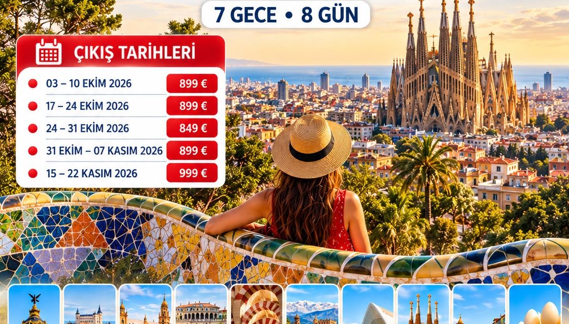 ELEGANT İSPANYA & ENDÜLÜS 7 Gece – 8 Gün 849 EUR ‘DAN EXTRA TURLAR DAHİL