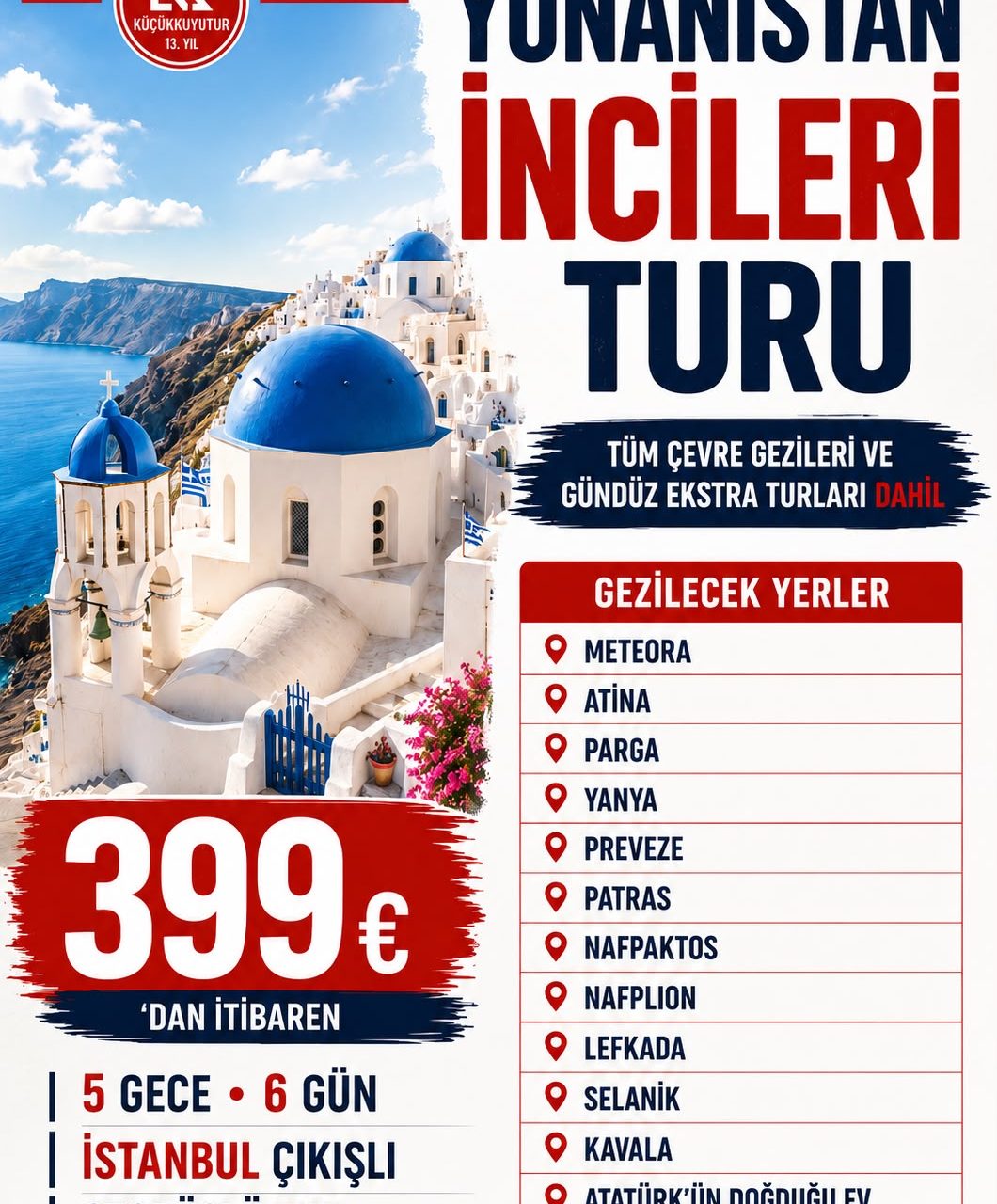 YUNANİSTAN İNCİLERİ TURU