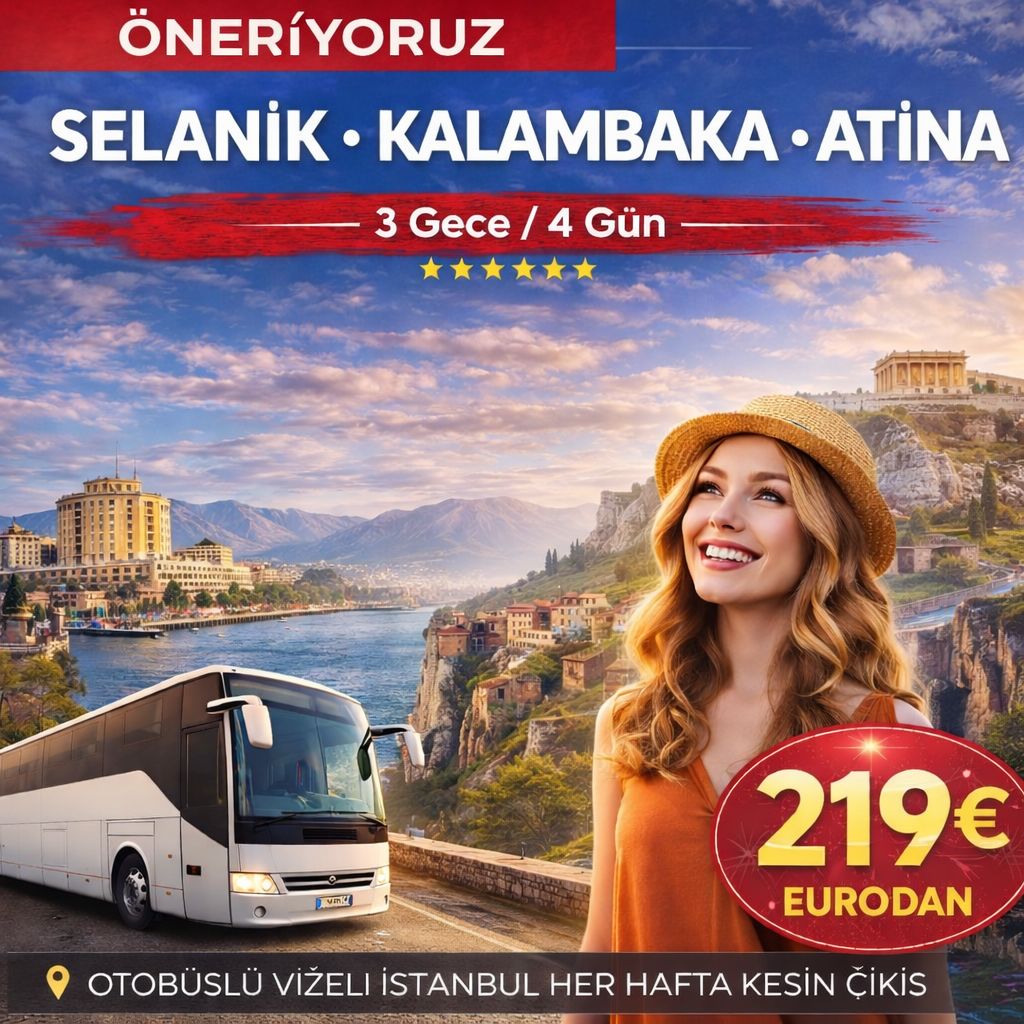 SELANİK-EDESSA-KAVALA TURU