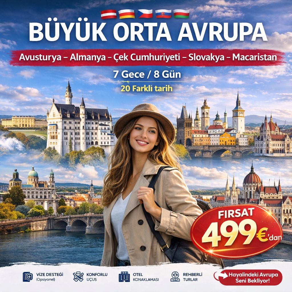 BÜYÜK ORTA AVRUPA TURU
