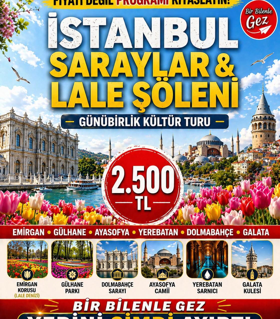 İSTANBUL SARAYLAR VE LALE ŞÖLENİ