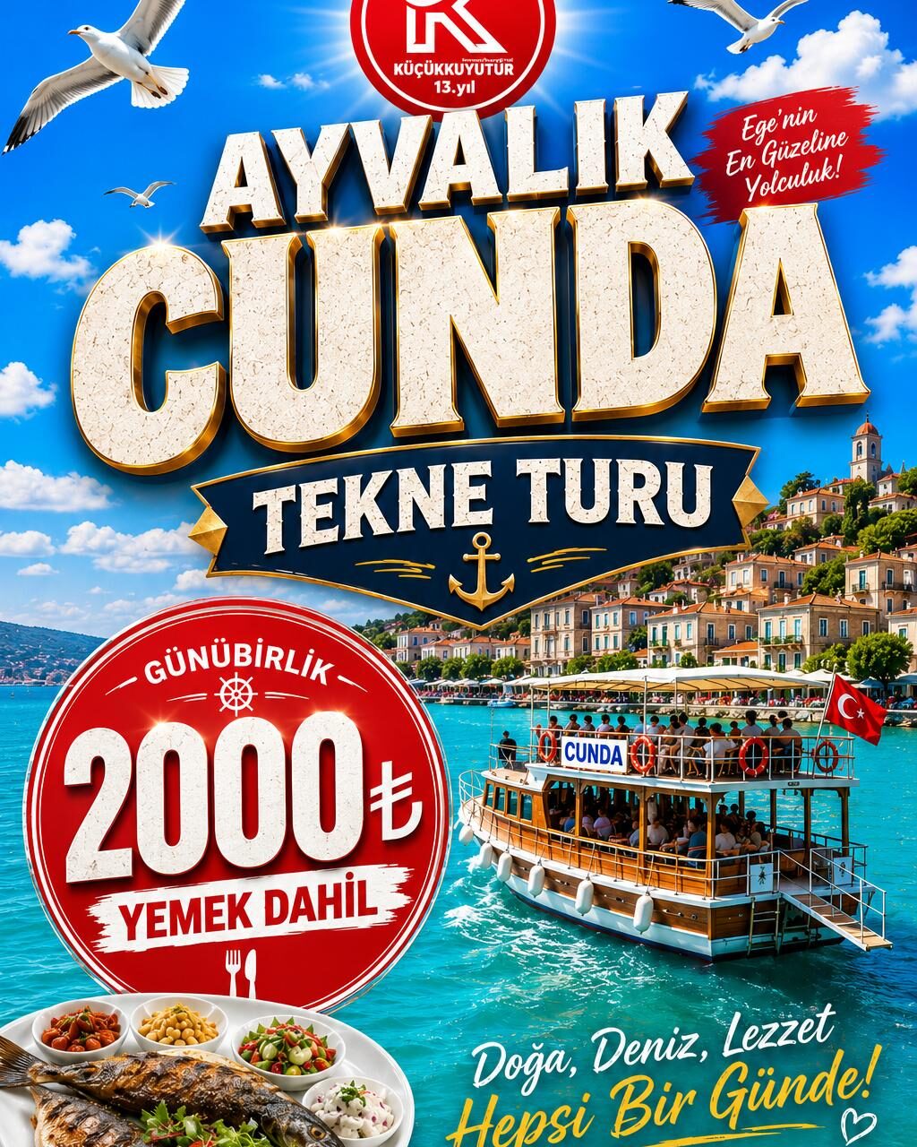 AYVALIK CUNDA ADALAR TEKNE TURU