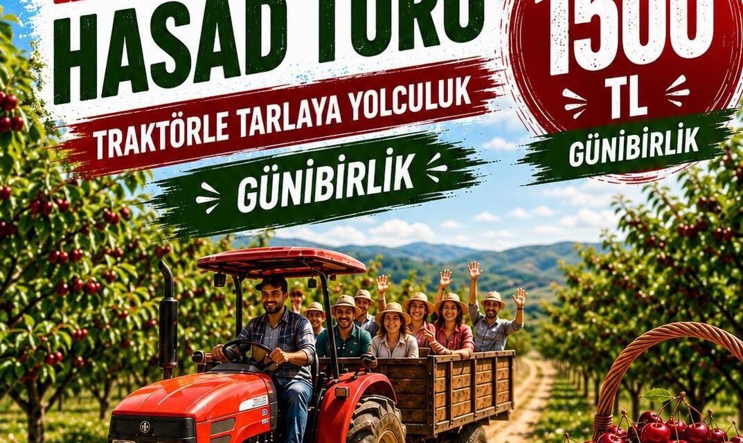 TRAKTÖRLÜ KİRAZ HASAT TURU