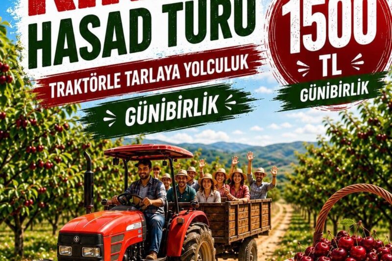 TRAKTÖRLÜ  KİRAZ HASAT TURU