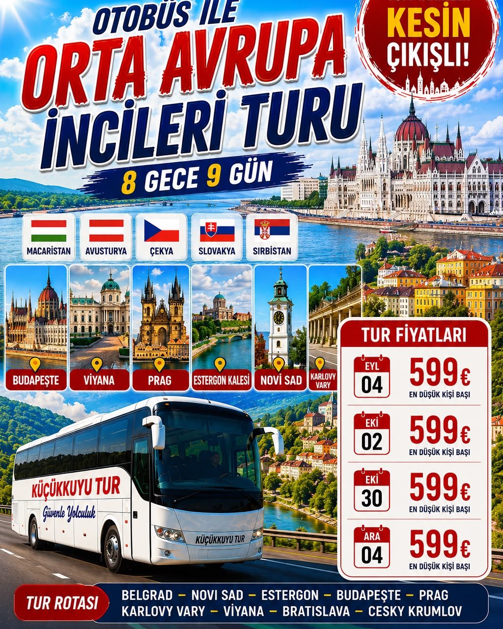 OTOBÜS İLE ORTA AVRUPA İNCİLERİ TURU