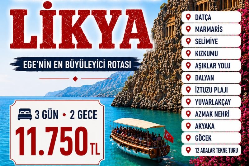 LİKYA TURU CLASSIC 3 GÜN 2 GECE