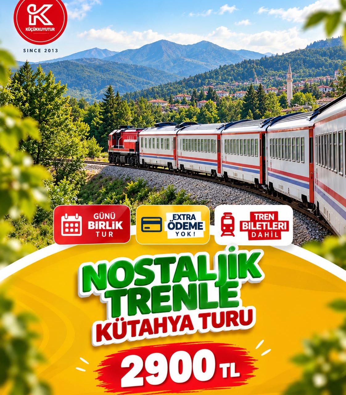 TRENLE KÜTAHYA TURU (TREN BİLETLERİ DAHİL)