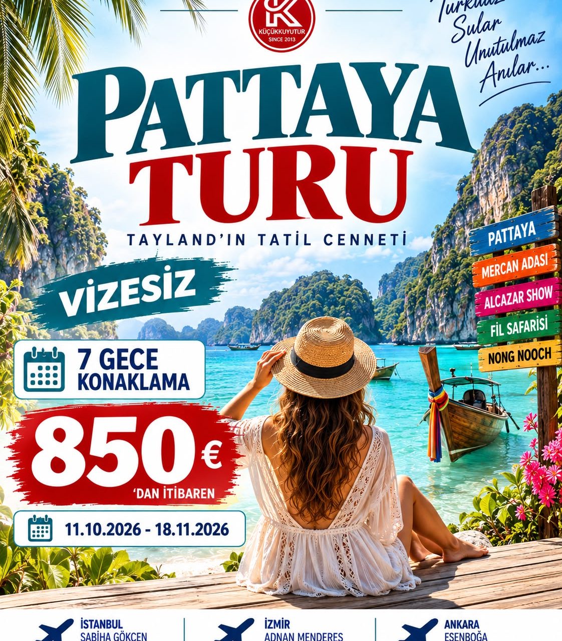 PROMOSYON PATTAYA TURU VİZESİZ 9 GÜN