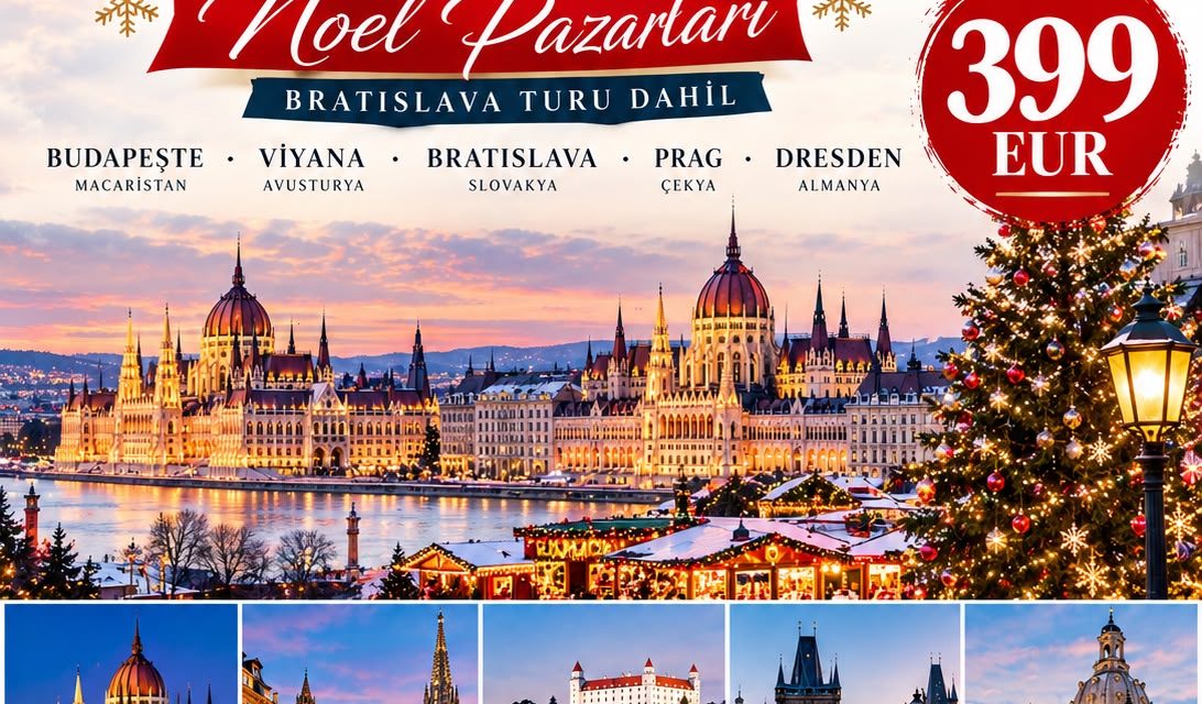Ekspress Orta Avrupa Turu Noel Pazarları  Bratislava Turu Dahil 5 Gece 6 Gün