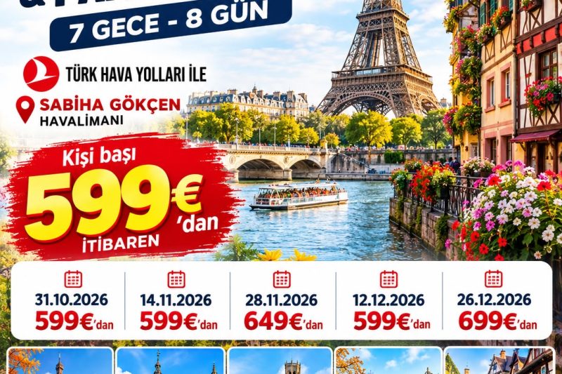 MAXİ BENELUX & PARİS & ALSACE 7 Gece - 8 Gün 599 EURODAN